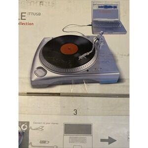 ION TTUSB Vinyl Archiver Recording USB Turntable Record Player Open Box Nice!